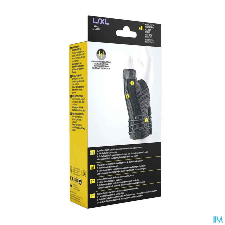 packshot van Futuro Deluxe Duimspalk Large-XLarge (Middelmatig Stabiliserende Steun)