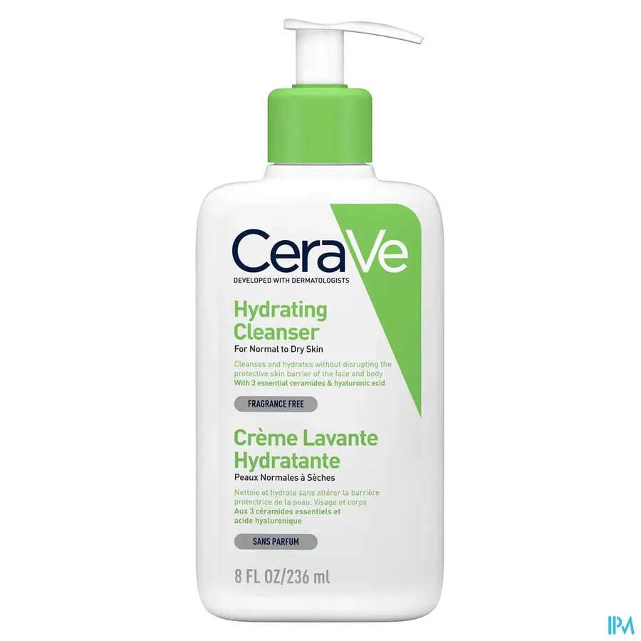 packshot van CeraVe Hydraterende Reinigingscrème 236 ml
