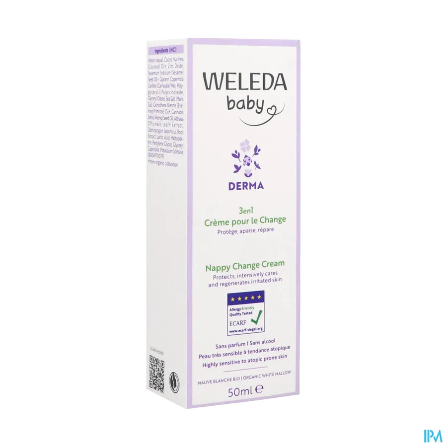 packshot van Weleda Baby Derma 3in1 Billenbalsem 50 ml