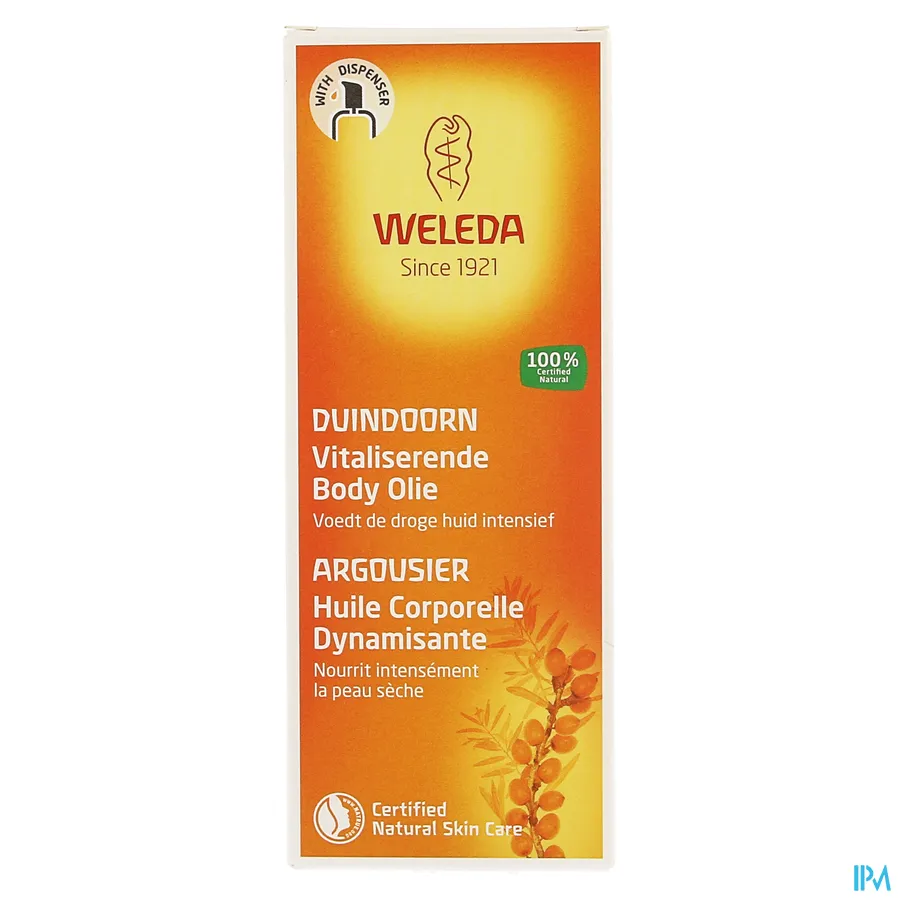 packshot van Weleda Vitaliserende Duindoornolie 100 ml