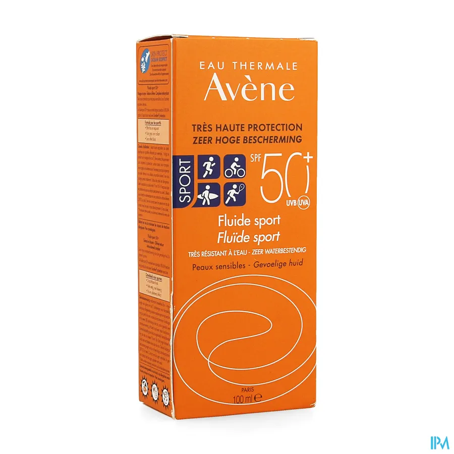 packshot van Avène Sport Zonnefluid SPF 50+ 100 ml