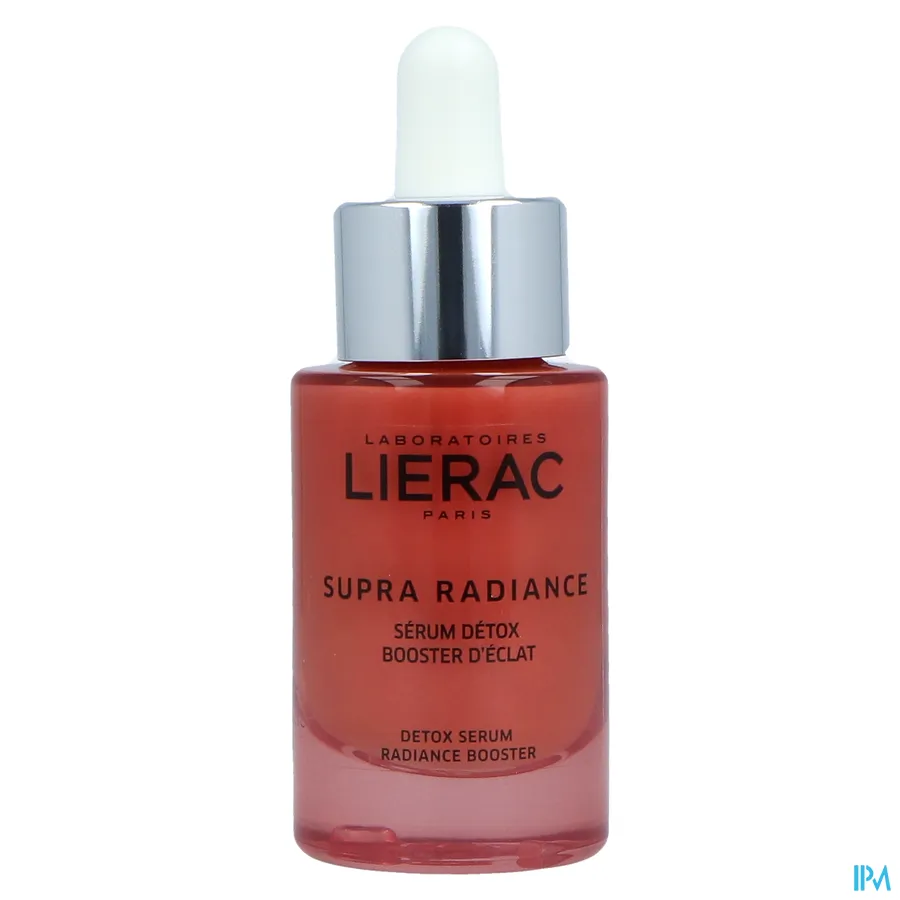 packshot van Lierac Supra Radiance Verhelderend Anti-Ageing Detox Glansbooster Serum voor Ontgifting van de Huid, Verheldering van de Teint en Correctie van Rimpels 30 ml