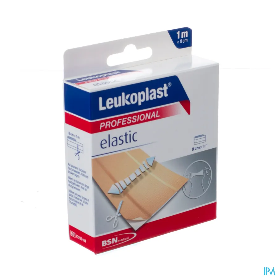 packshot van Leukoplast Elastic 8 cm x 1 m 1 stuk