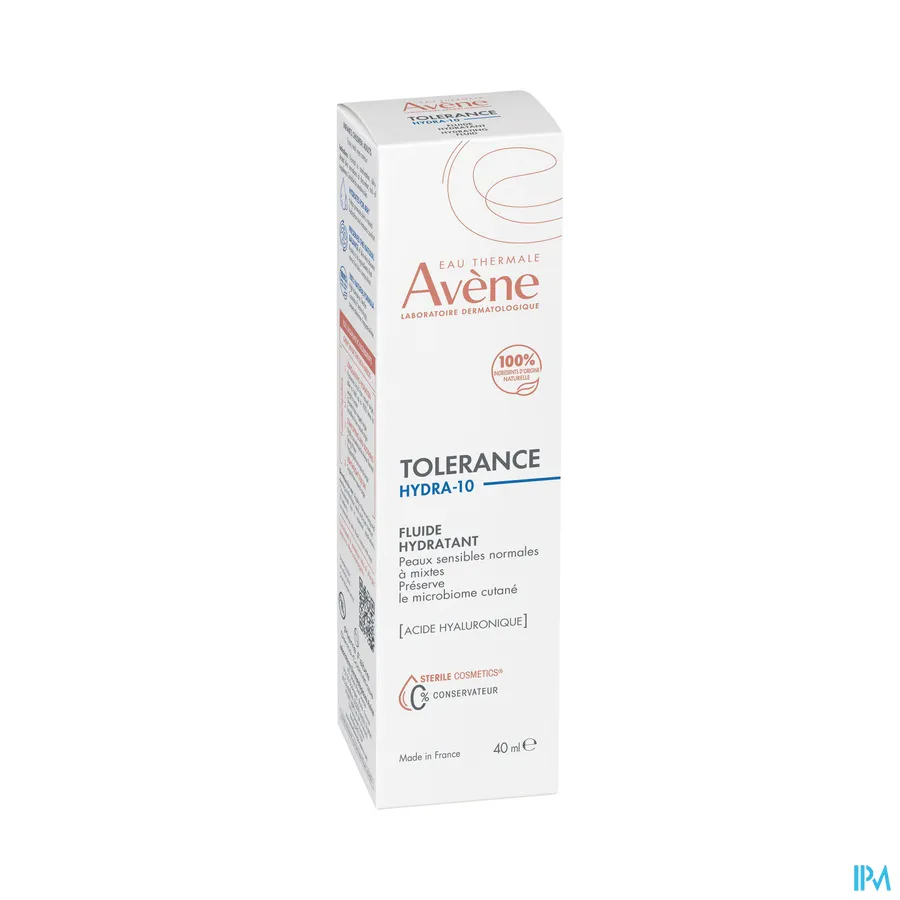 packshot van Avène Tolerance Hydra 10 Hydraterende Fluïde 40 ml