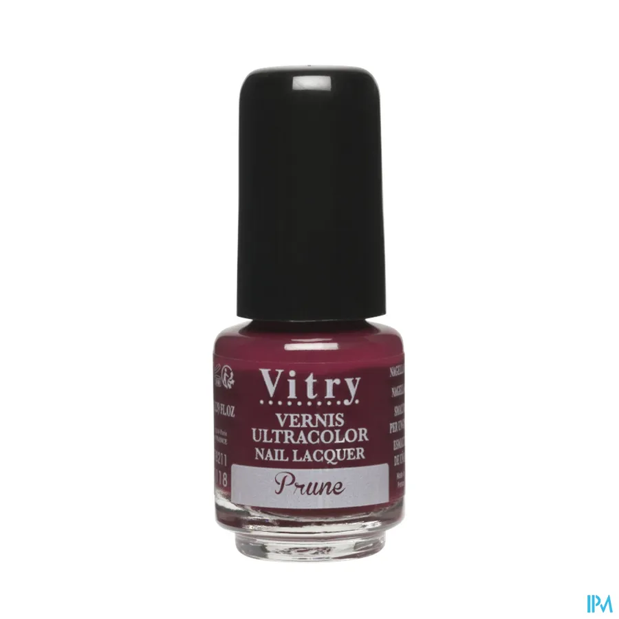 packshot van Vitry Nagellak 118 Prune 4 ml