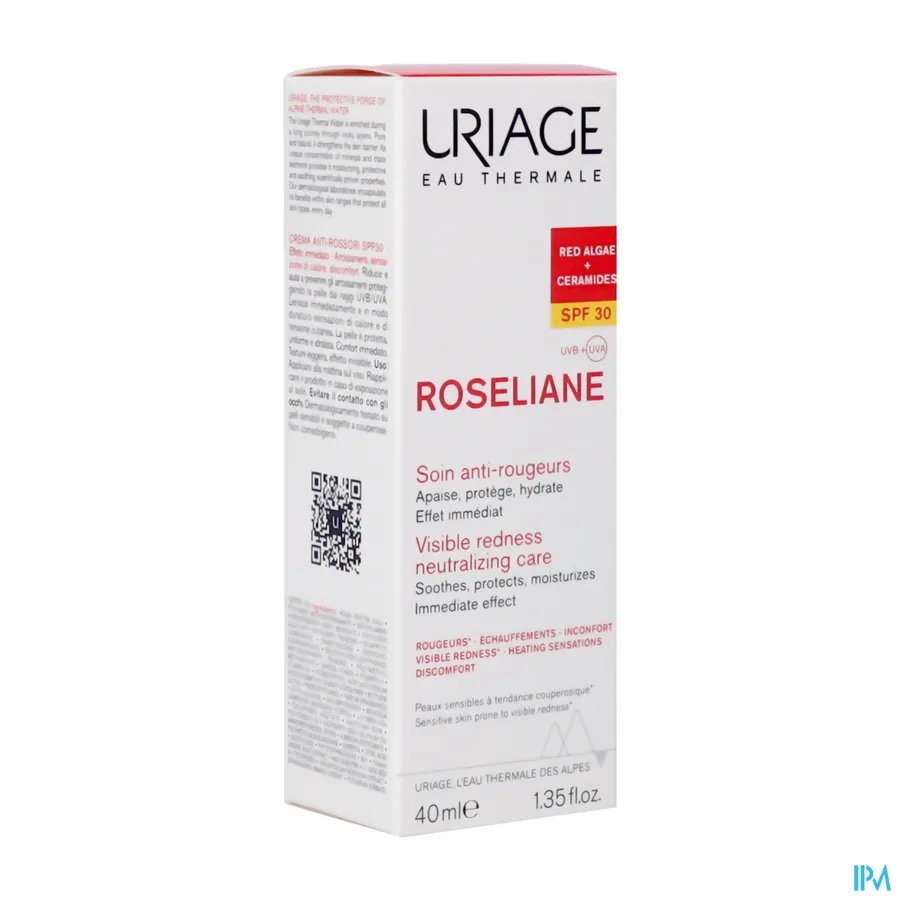 packshot van Uriage Roseliane Crème Anti-Roodheid SPF30 40 ml
