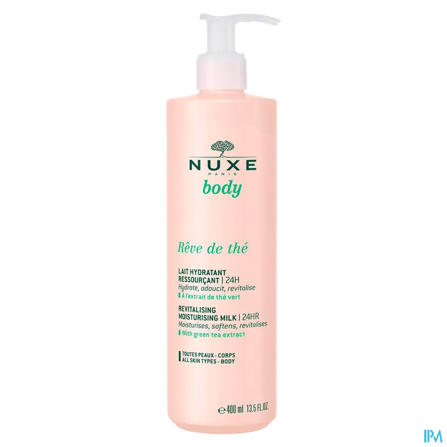 productshot van Nuxe Body Rêve de Thé Verkwikkende Hydraterende Melk 400 ml