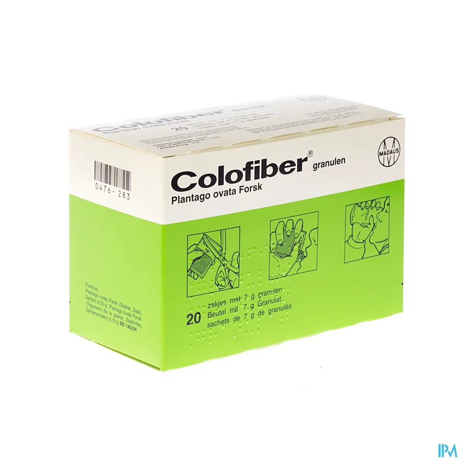 packshot van Colofiber 20 zakjes