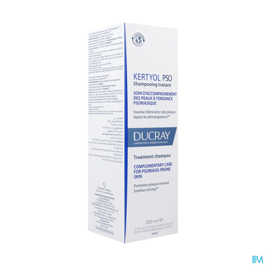 packshot van Ducray Kertyol PSO Behandelende Shampoo 200 ml