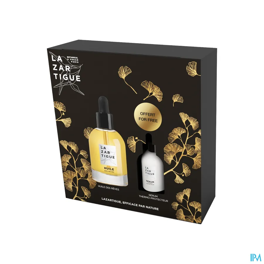 packshot van Lazartigue Coffret Huile Reves 50 ml + serum Exc. 10 ml