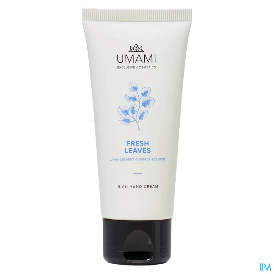 packshot van Umami Fresh Leaves Japanse Munt en Gember Hand Cream 50 ml