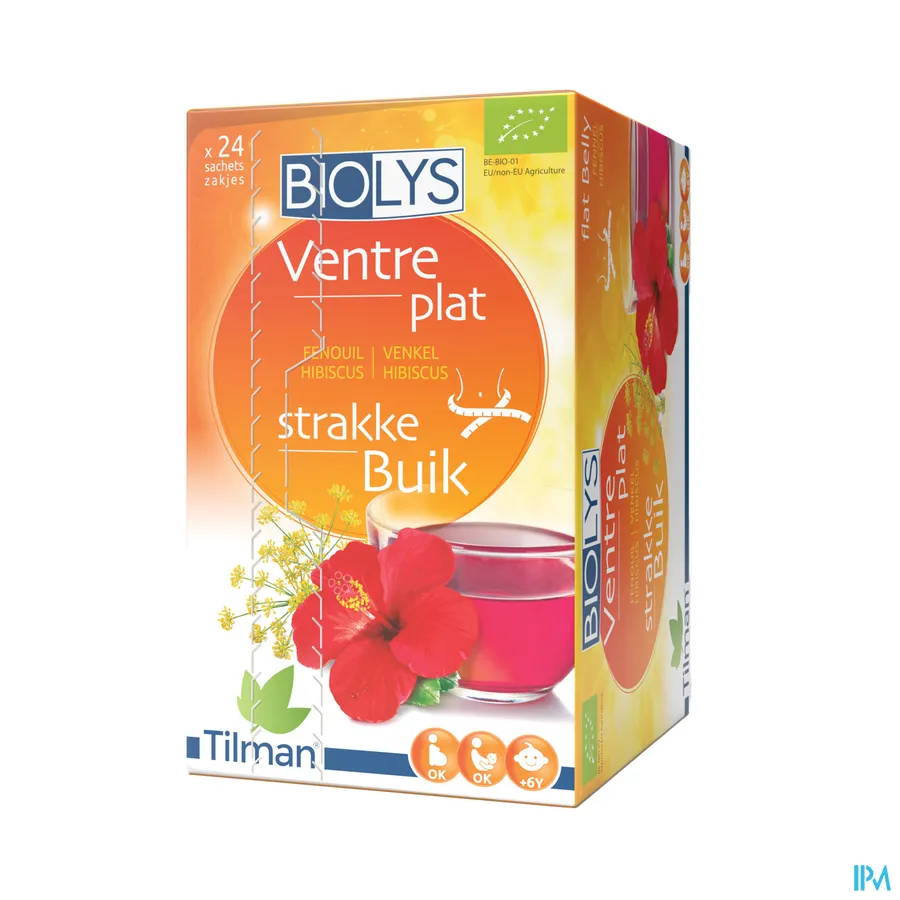 packshot van Tilman Biolys Strakke Buik Venkel-Hibiscus 24 zakjes