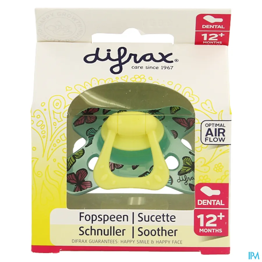 packshot van Difrax Fopspeen Dental Semi Filled +12m