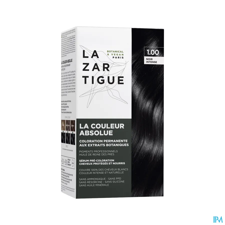 packshot van Lazartigue Couleur Absolue 1.00 Noir Intense