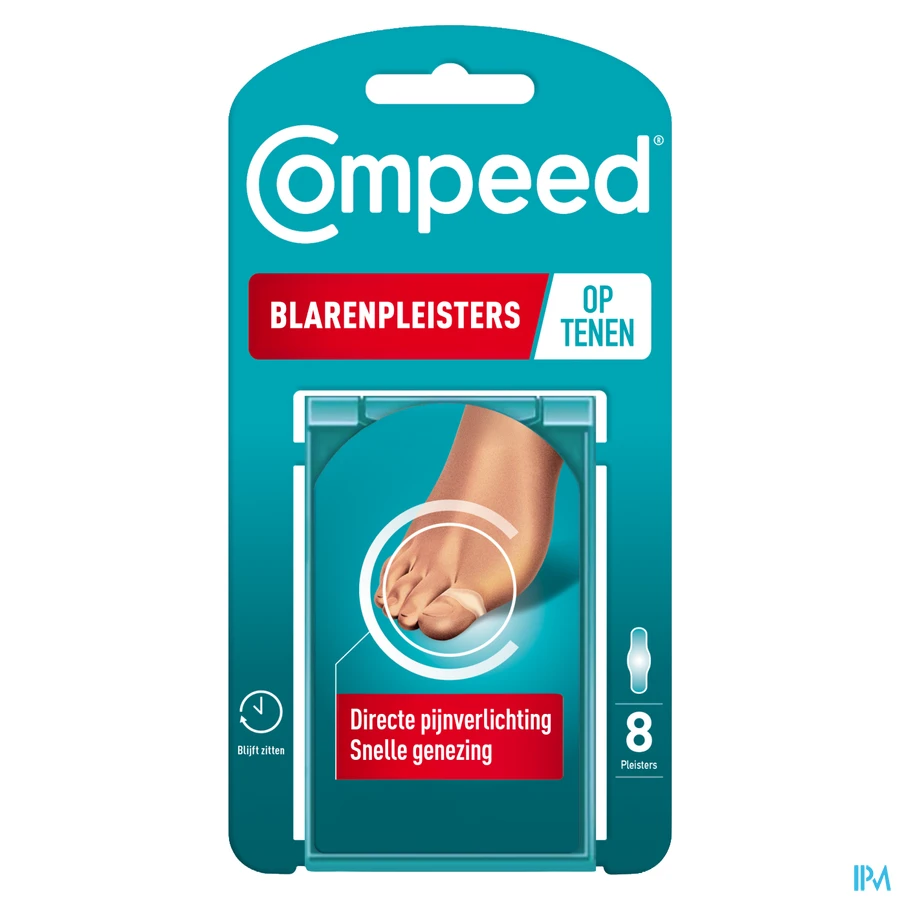 packshot van Compeed Blaren Tenen 8 Pleisters