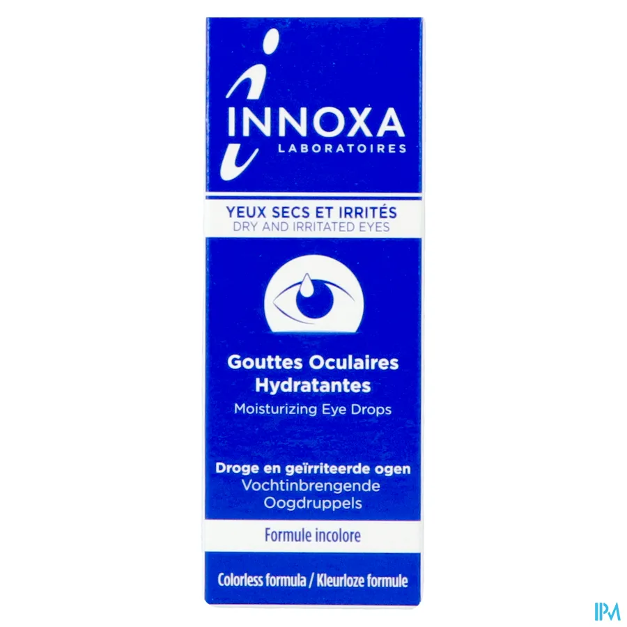 packshot van Innoxa Oogdruppels Kleurloze Formule (Droge & Geïrriteerde Ogen) 10 ml