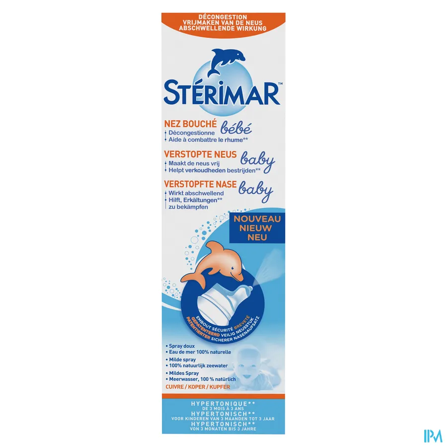 packshot van Sterimar Baby Hypertone Neusspray