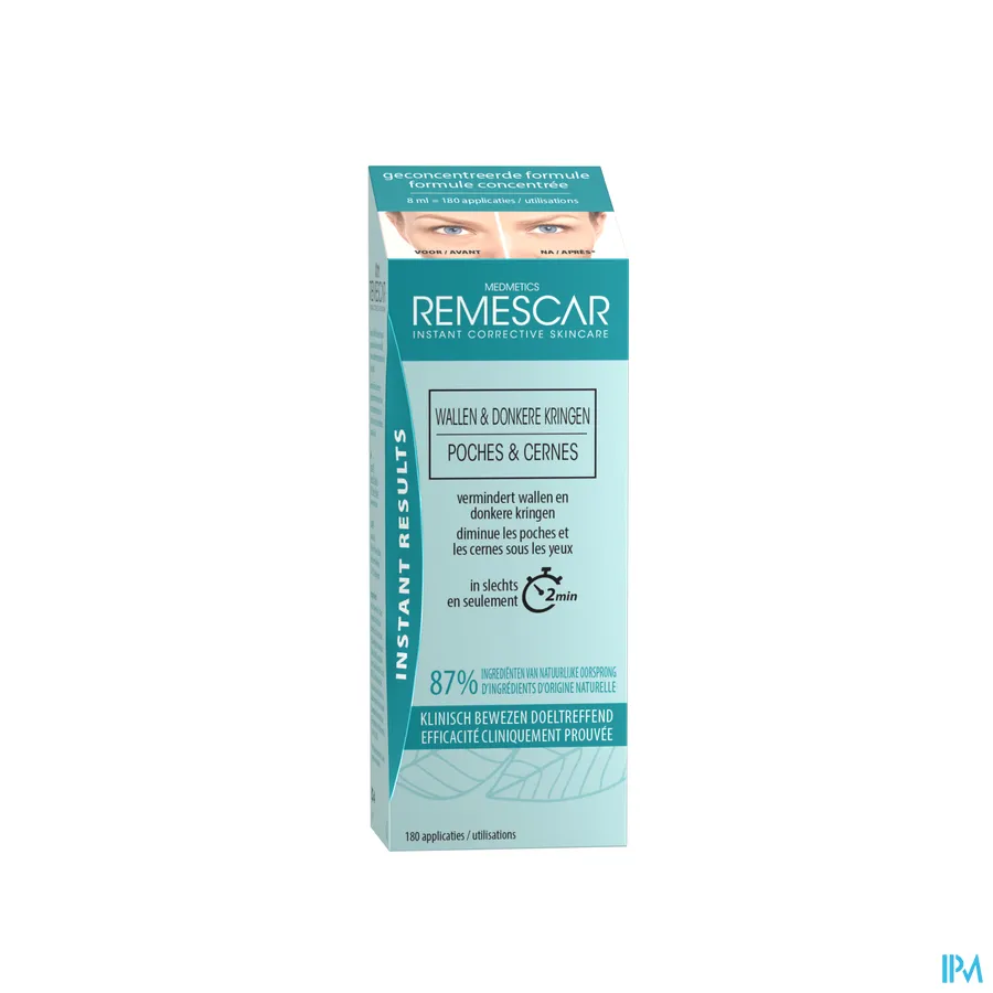 packshot van Remescar Wallen & Donkere Kringen Tensor Tube 8 ml