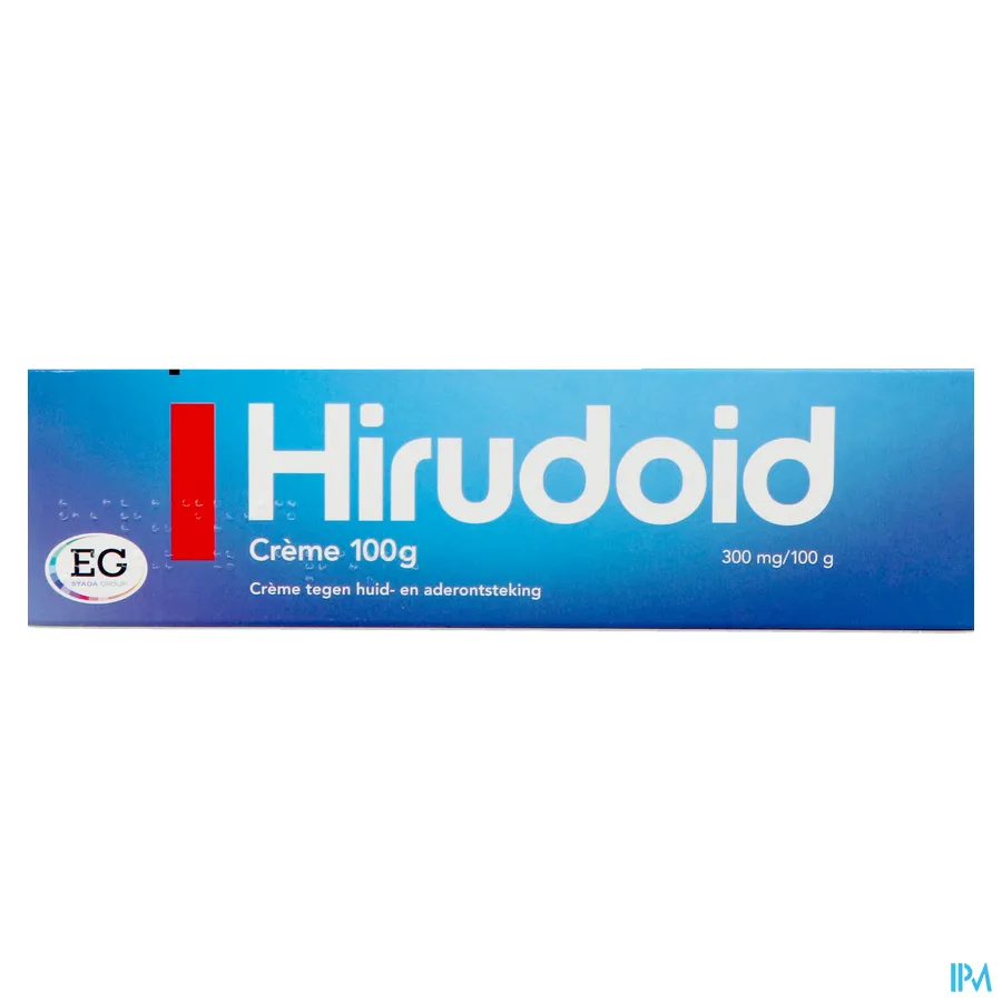 packshot van Hirudoid 100g crème