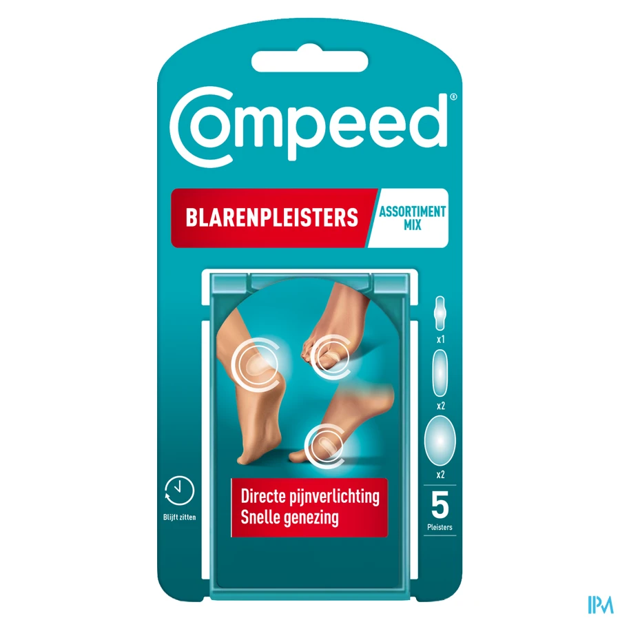 packshot van Compeed Assortiment Blarenpleisters 5 Stuks