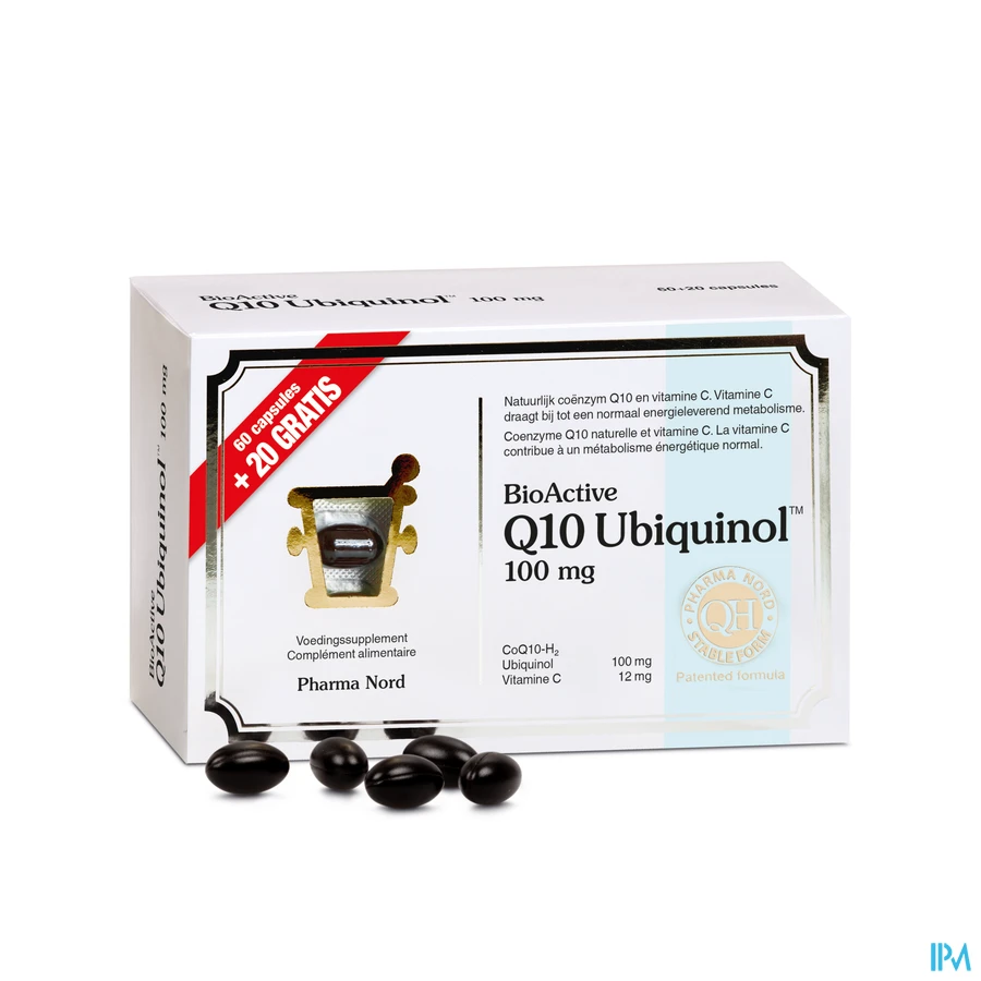 productshot van Pharma Nord Bioactive Q10 100mg Promo 60 + 20 capsules