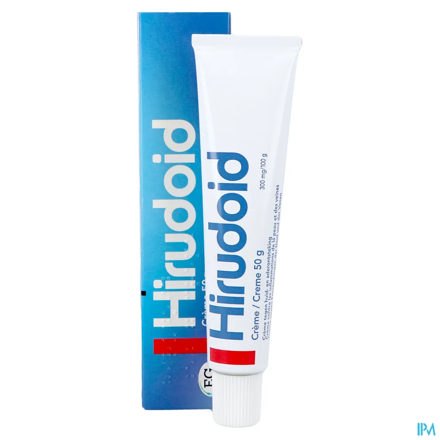 productshot van Hirudoid 50g crème