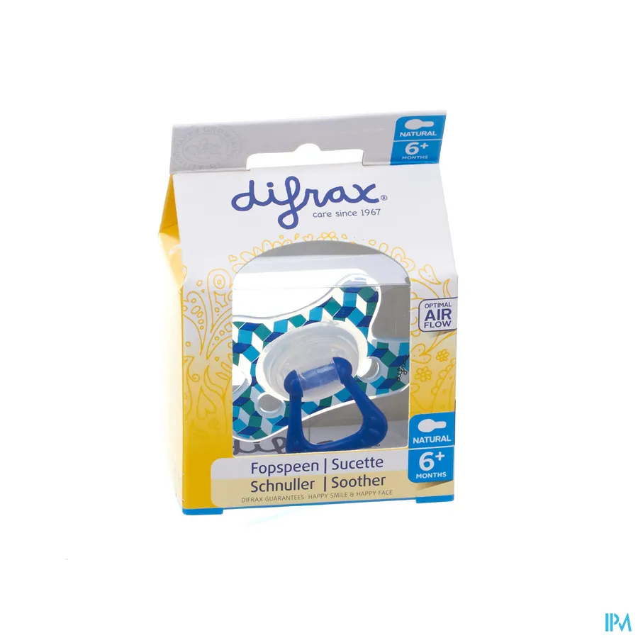 packshot van Difrax Fopspeen Natural 6m+