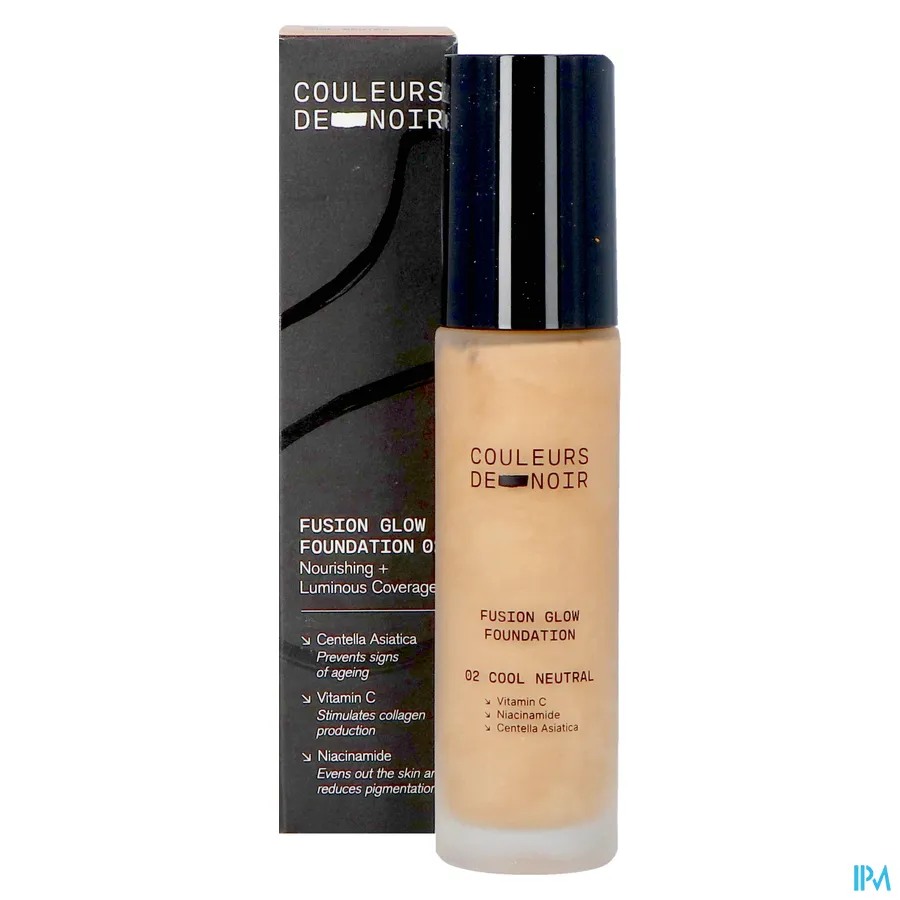 productshot van Couleurs de Noir Fusion Glow Foundation 02 Cool Neutral