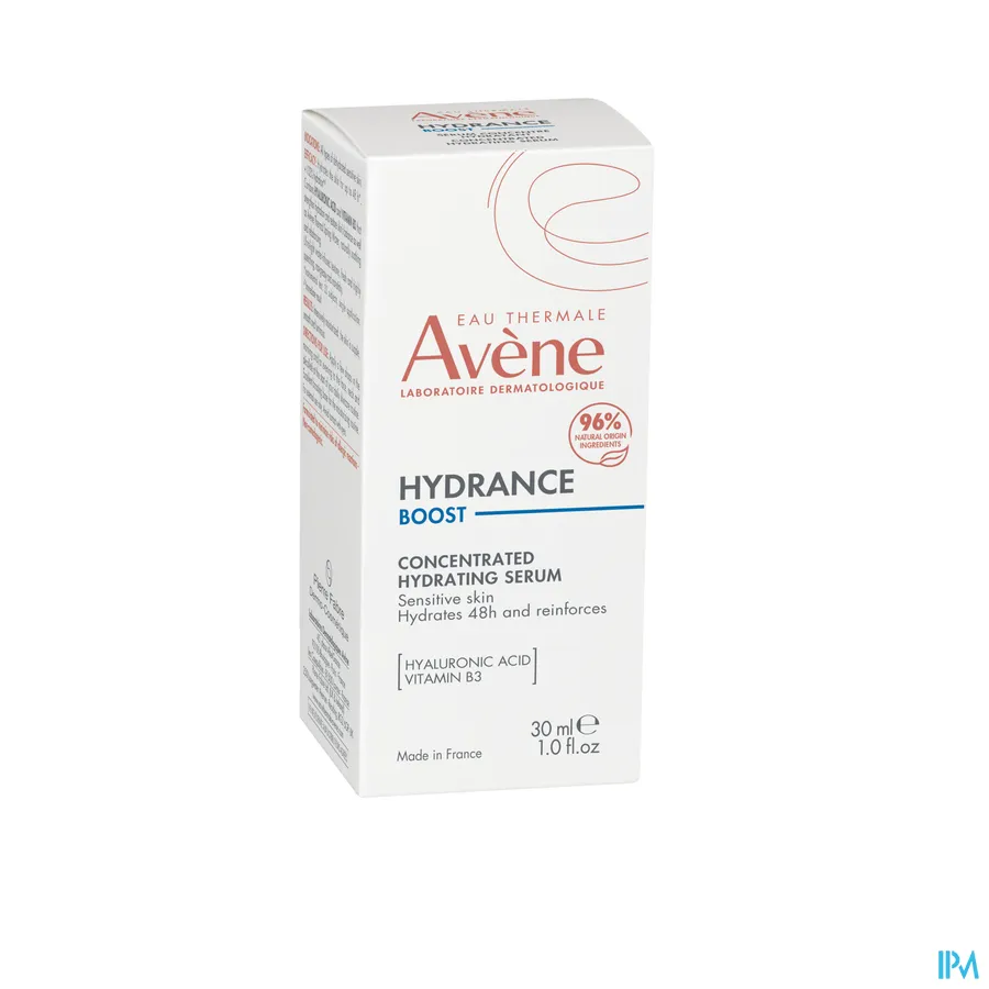 packshot van Avène Hydrance Boost Hydraterend Serum 30 ml