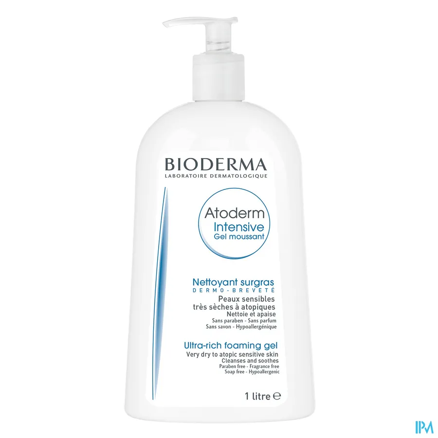 packshot van Bioderma Atoderm Intensive Schuimende Gel 1 l