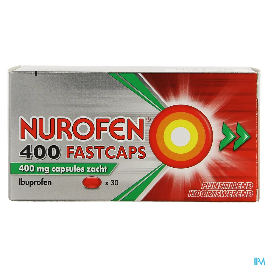 packshot van Nurofen 400 Fastcaps 30 Capsules