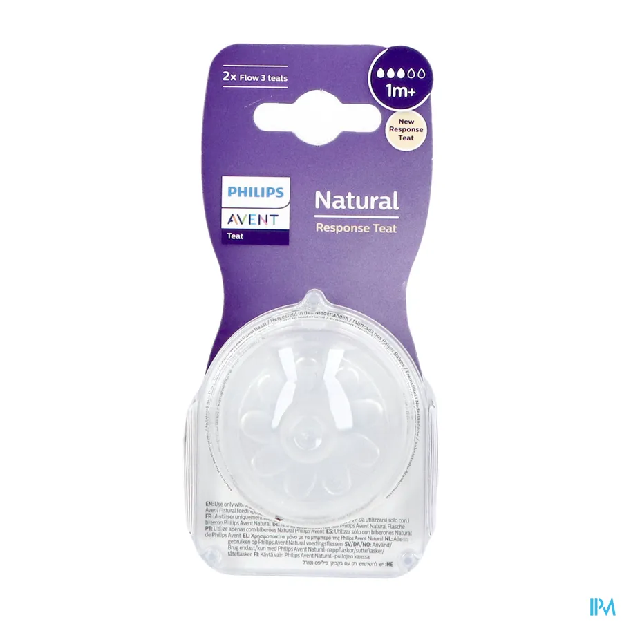 packshot van Philips Avent Natural 3.0 Zuigspeen 1m+ T3 1