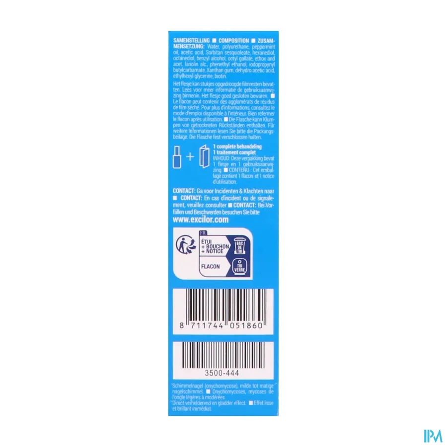 packshot van Excilor Forte voor Behandeling van Schimmelnagels 30 ml