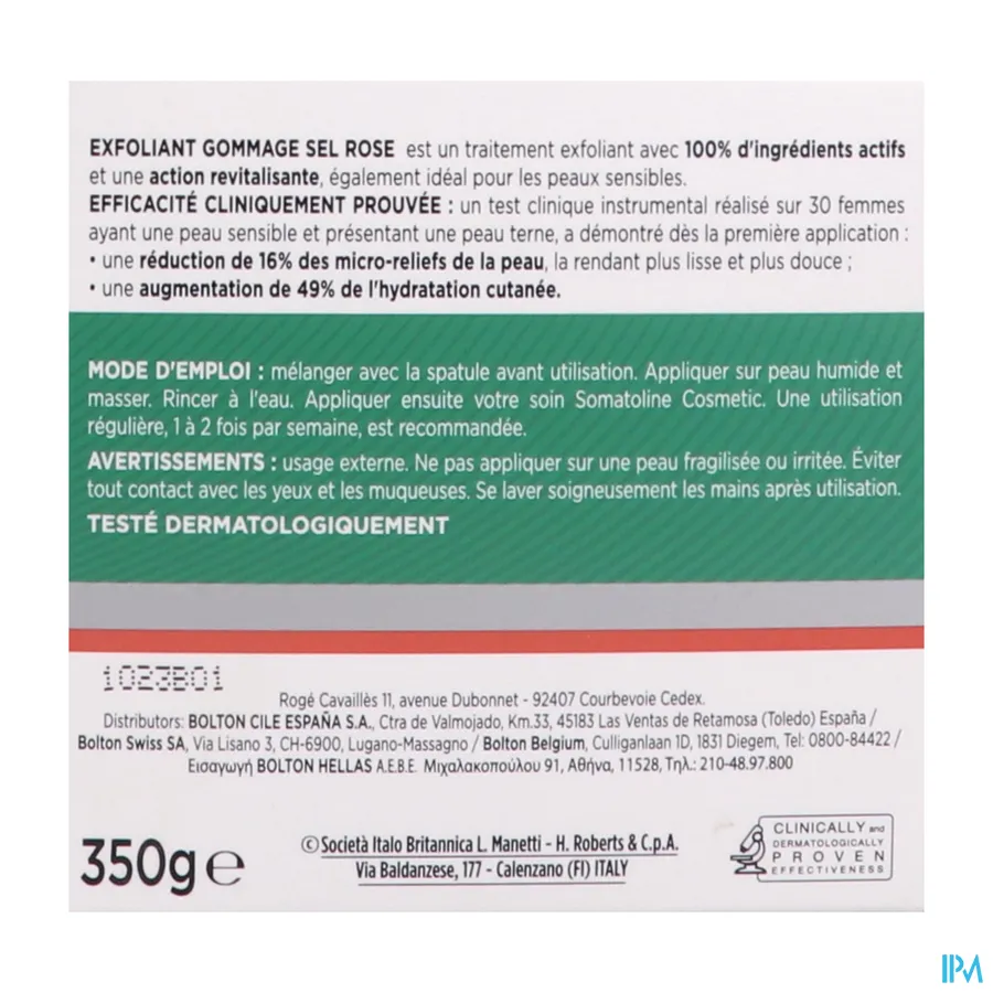 packshot van Somatoline Cosmetic Exfoliërende Scrub Pink Salt 350 g