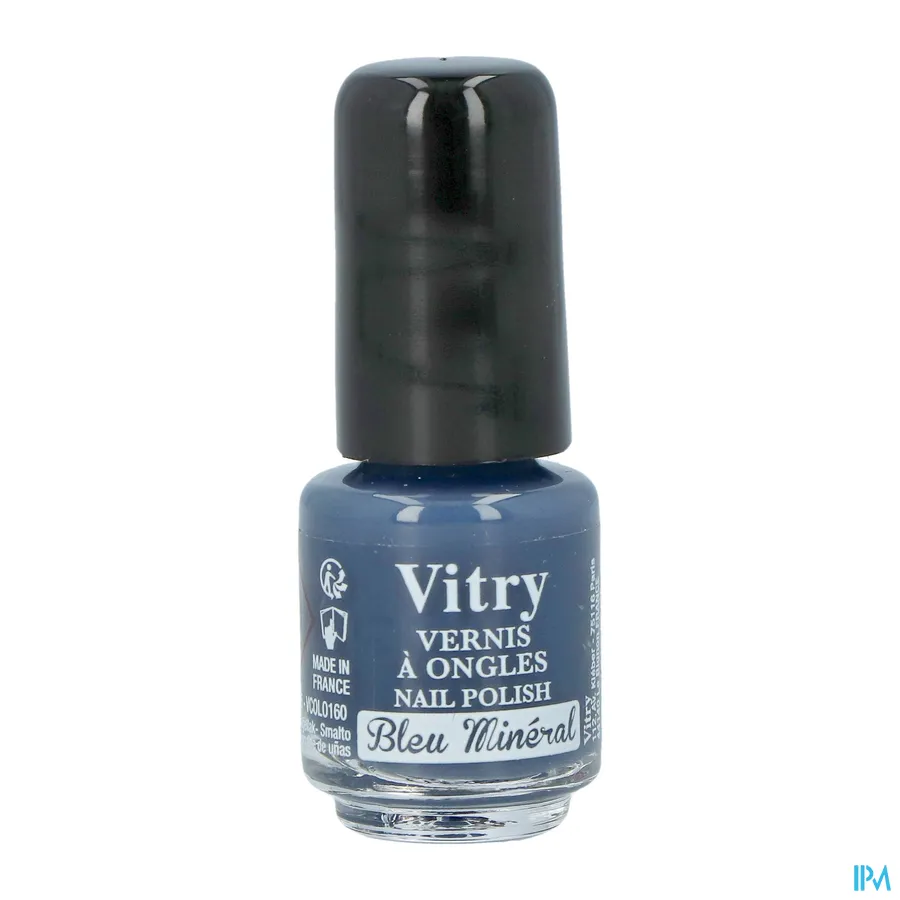 packshot van Vitry Nagellak Bleu Mineral 4 ml