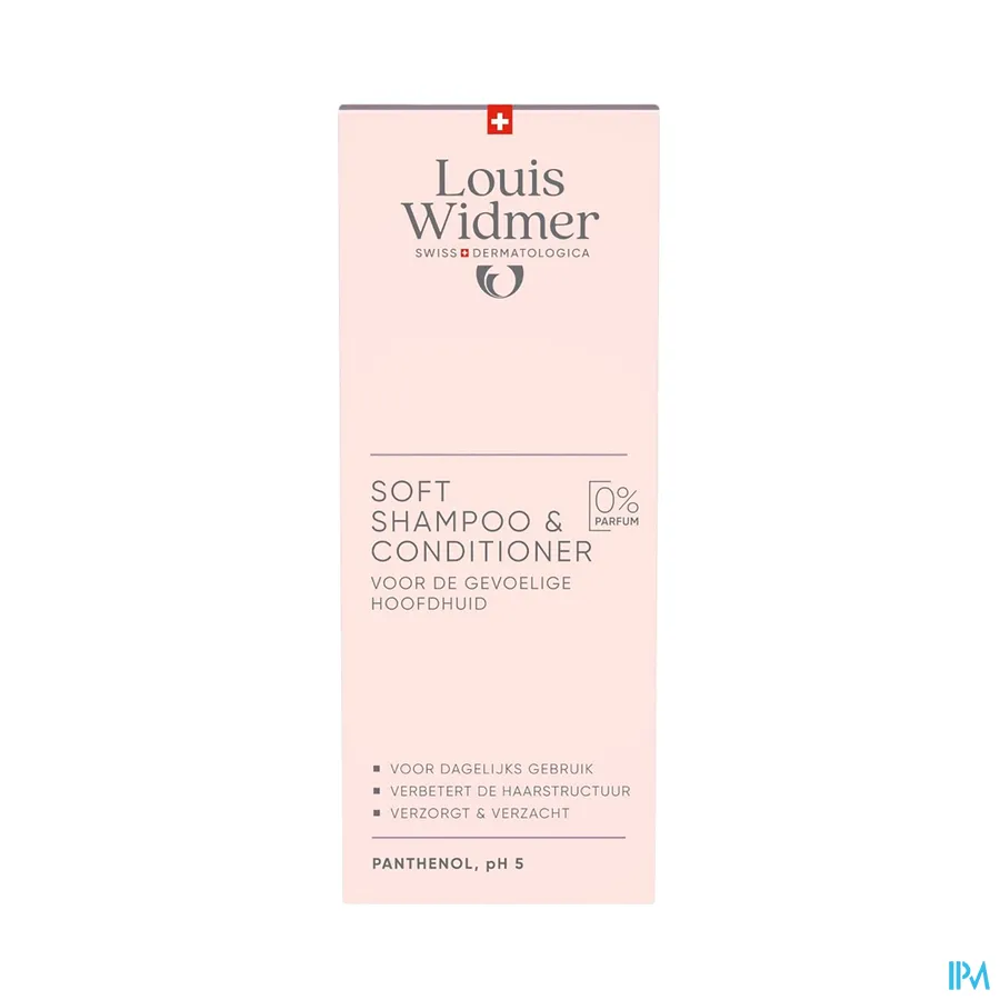 packshot van Louis Widmer Soft Shampoo & Conditioner 150 ml - zonder parfum