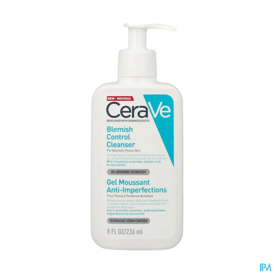 packshot van CeraVe Anti-Onzuiverheden Reinigingsgel 236 ml