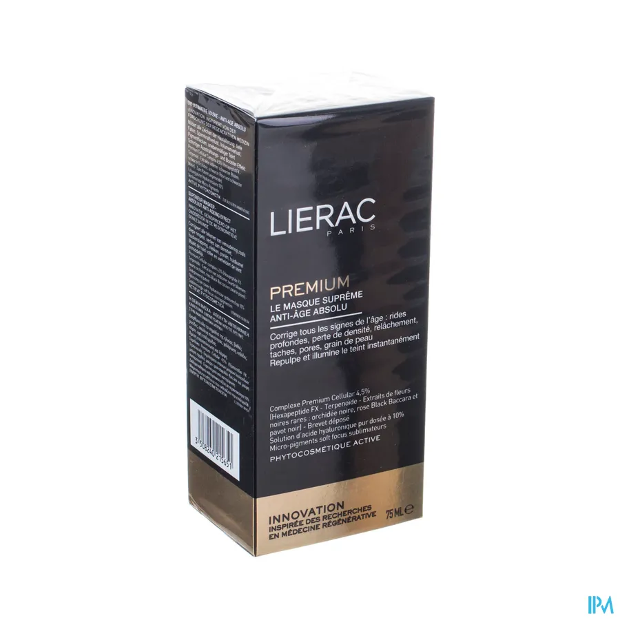 packshot van Lierac Premium Le Masque Suprême Anti-Âge Absolu Superieur Masker met Absoluut Anti-Ageing Effect Tube 75 ml