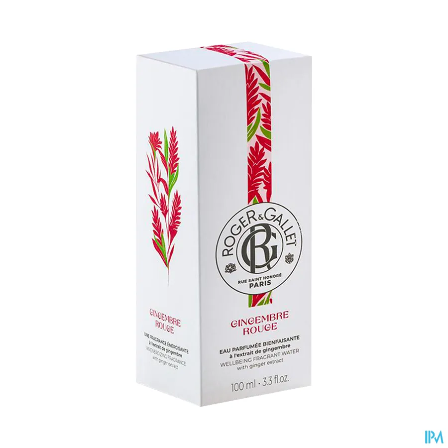 packshot van Roger & gallet Gingembre Rouge Eau Parfumee 100 ml