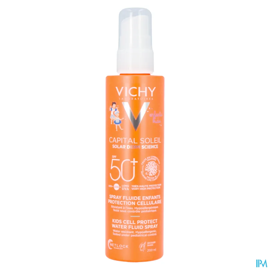 packshot van Vichy Kids cell protect fluide spray 200 ml