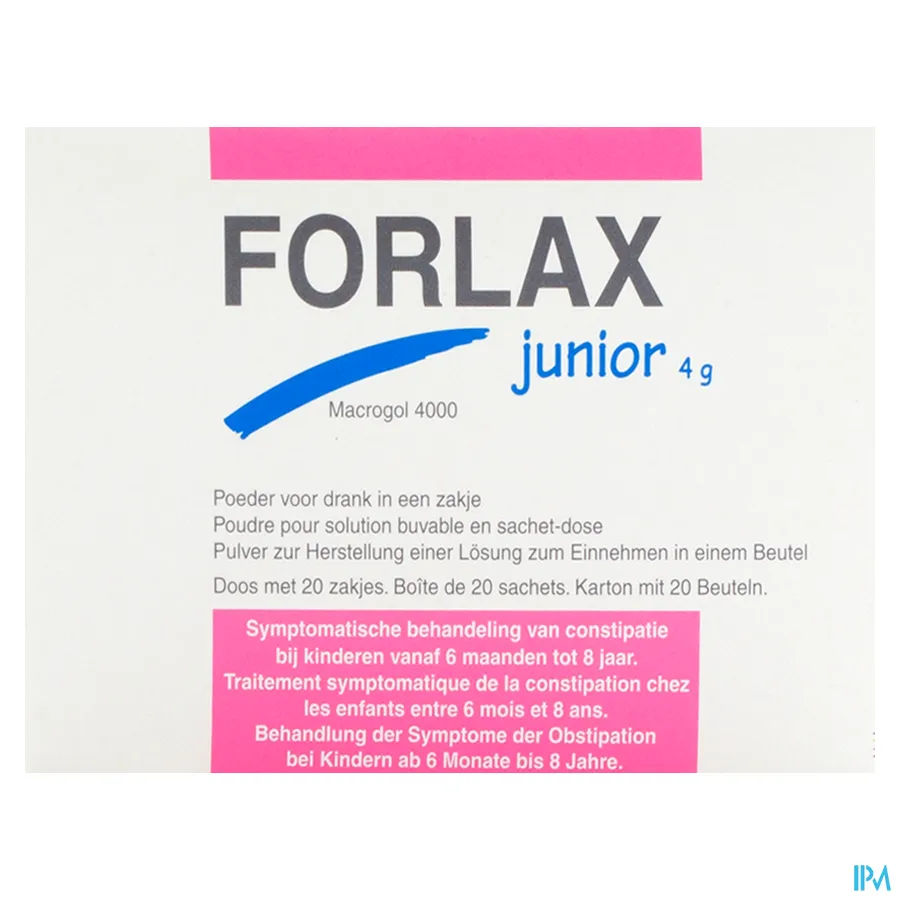 packshot van Forlax Junior 20 zakjes