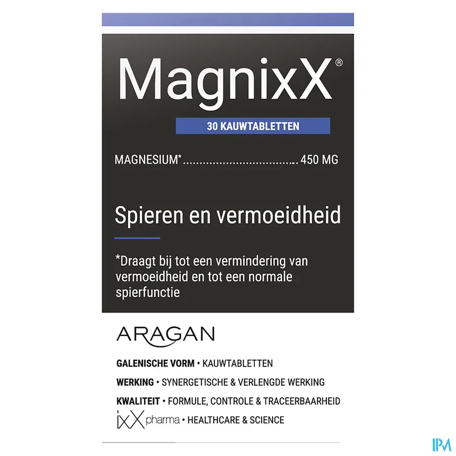 packshot van MagnixX 30 kauwtabletten