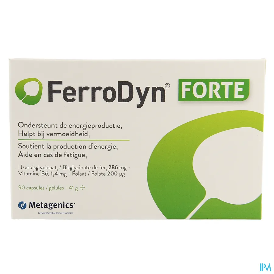 packshot van Metagenics Ferrodyn Forte 90 capsules