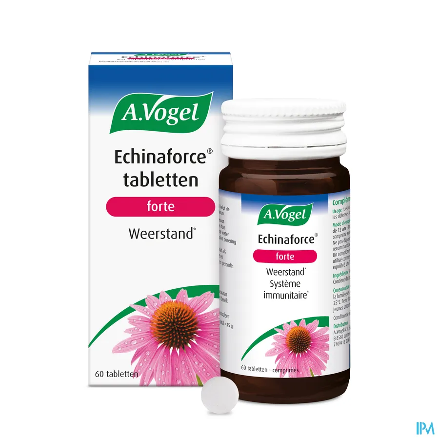 packshot van A. Vogel Echinaforce Forte voor Weerstand 60 Tabletten