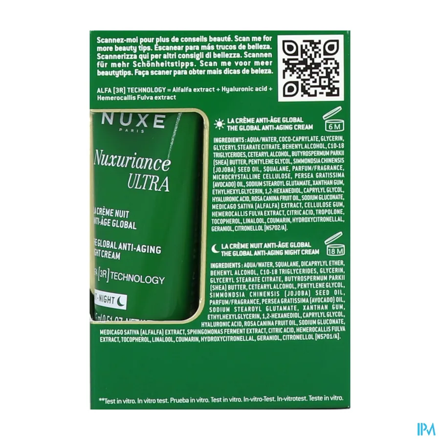 packshot van Nuxe Nuxuriance Ultra 3r Kit Creme Dag/Nacht 2 Producten