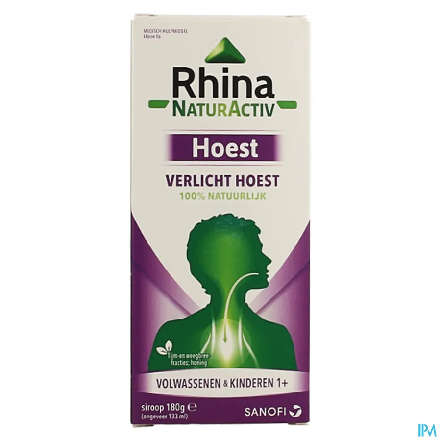 packshot van Rhina NaturActiv Hoestsiroop