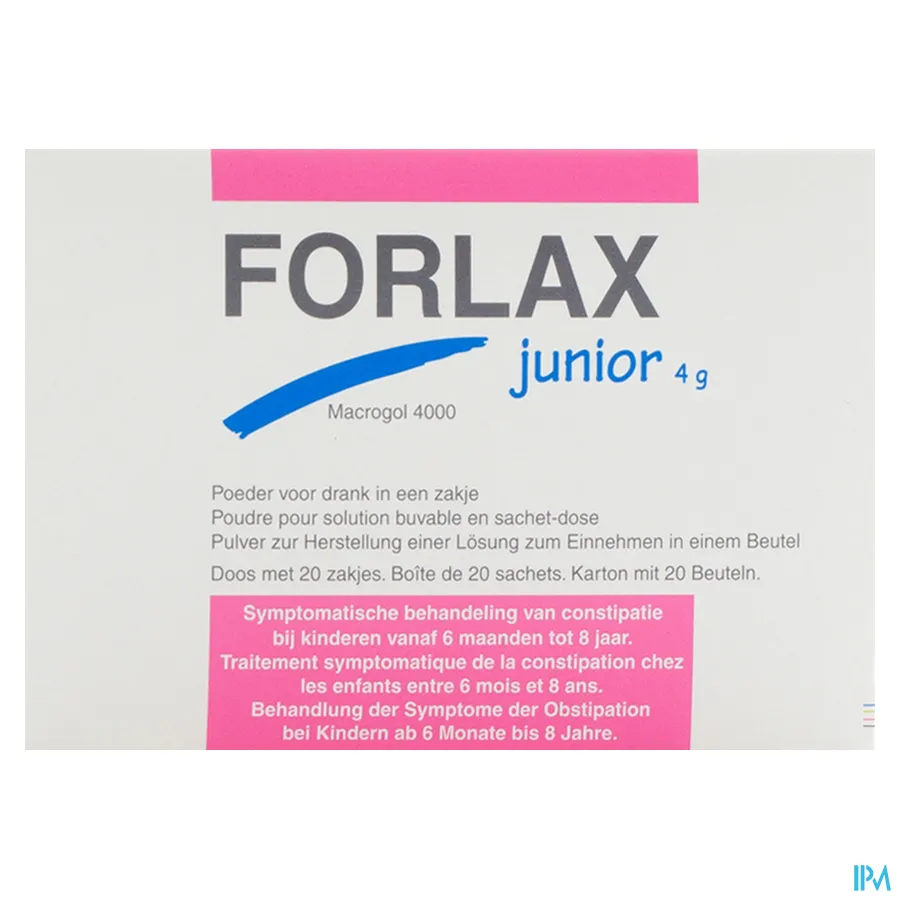 packshot van Forlax Junior 20 zakjes