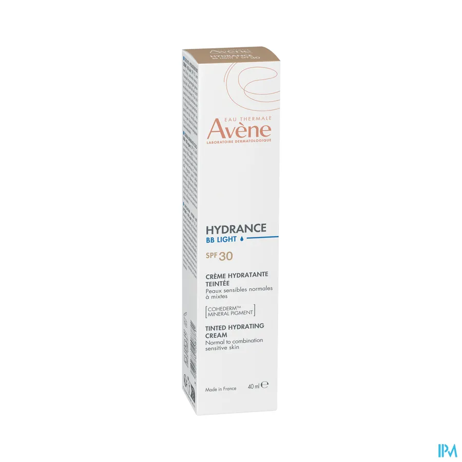 packshot van Avène Hydrance BB Lichte Getinte Hydraterende Emulsie SPF30 40 ml
