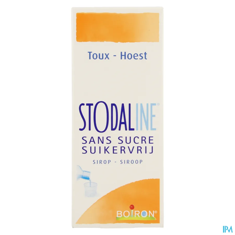 packshot van Stodaline bij Hoest Suikervrije Siroop 200 ml