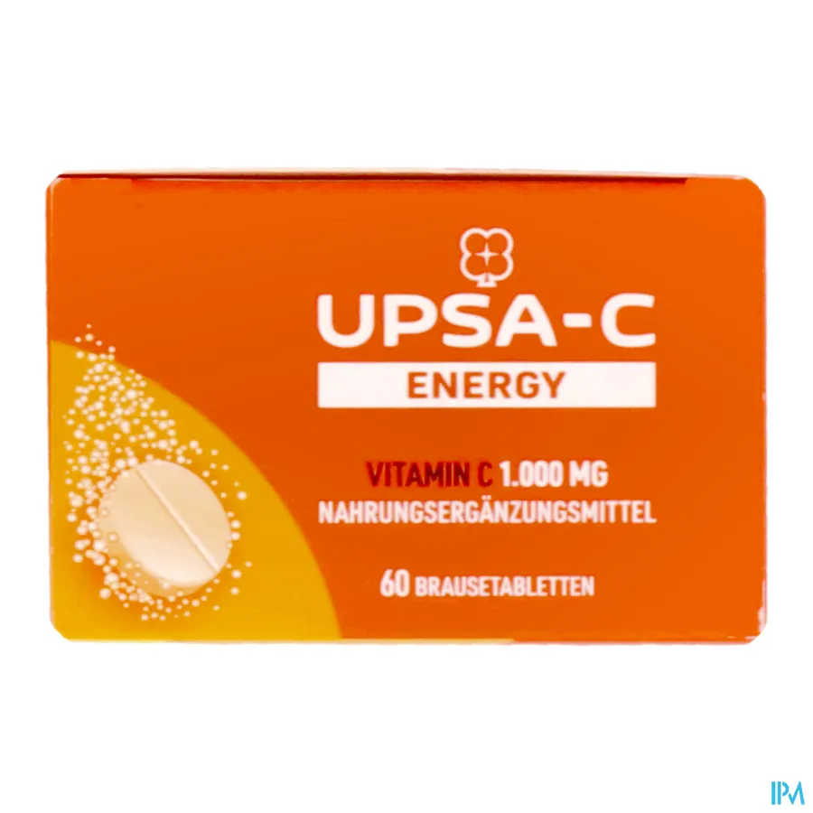 packshot van Upsa C Energy 1000mg 60 bruistabletten
